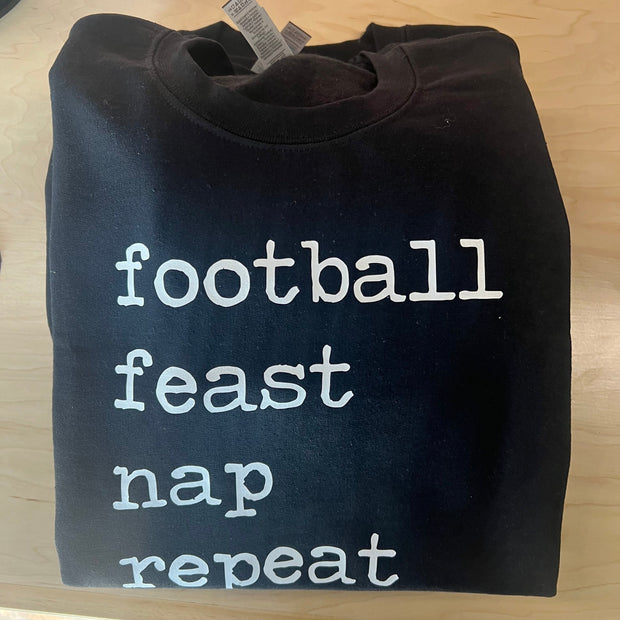 Football, Feast, Nap, Repeat