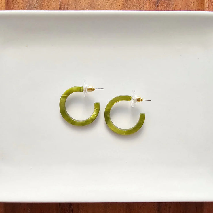Olive Mini Hoops
