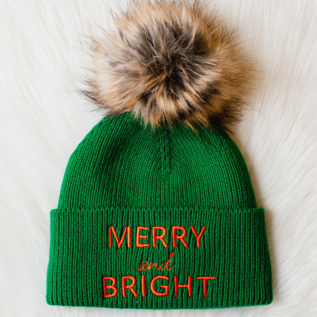 Green Merry and Bright Hat