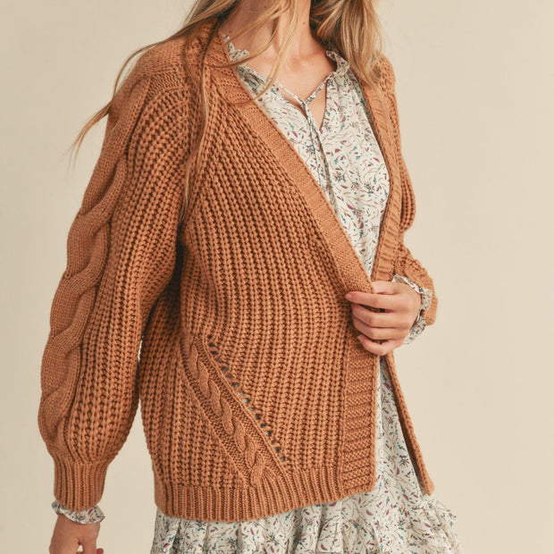 Hazel Cable Knit Cardigan