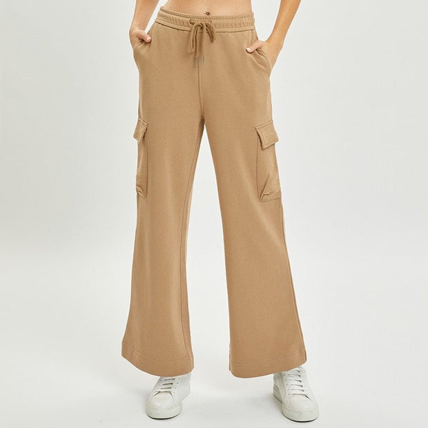 Relaxed Terry Cargo Pants