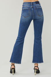 High Rise Ankle Flare Jeans