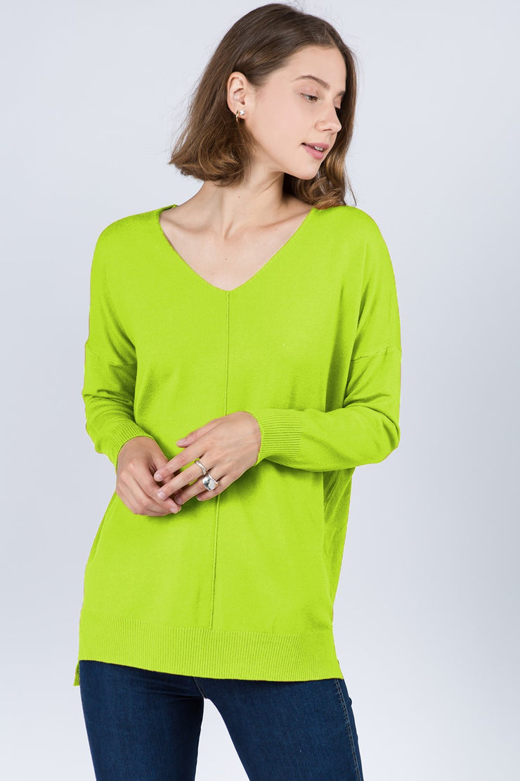 Cabbage V-Neck Sweater