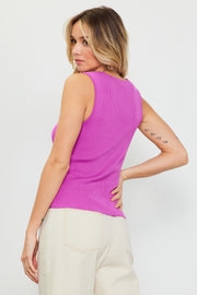 Mulberry Button Down Tank