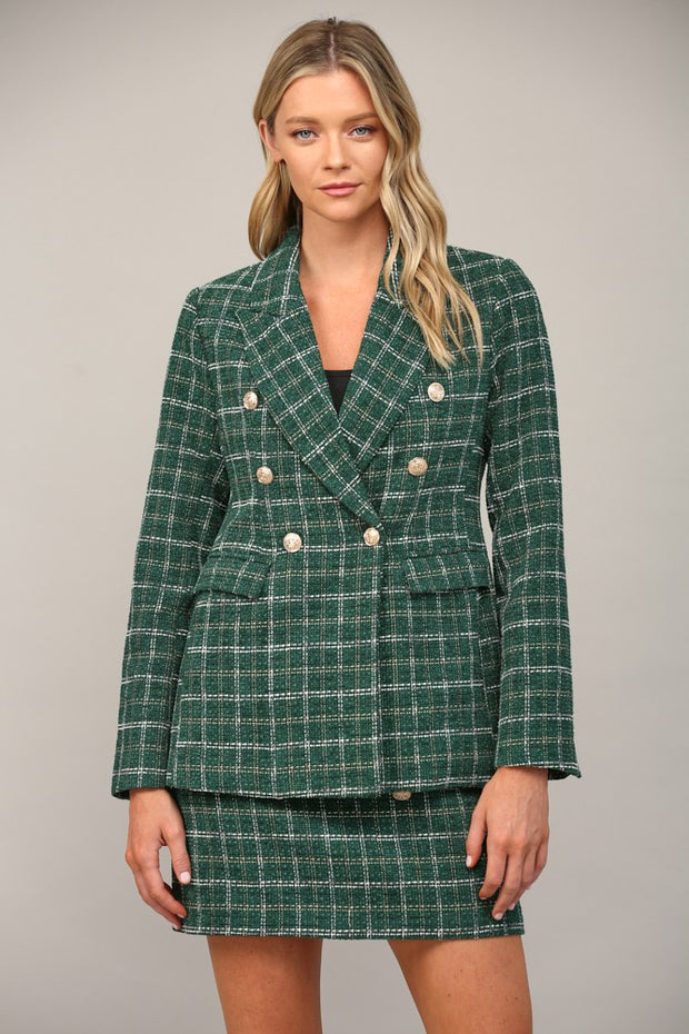 Green Tweed Blazer