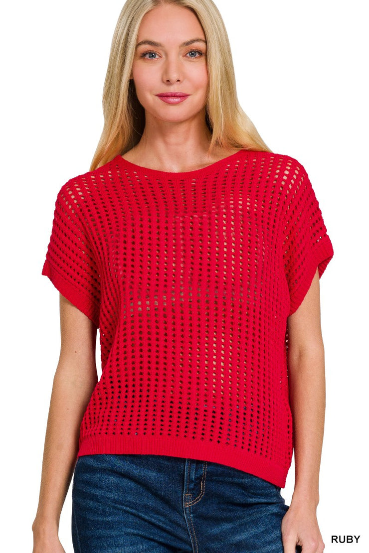 Ruby Crochet Sweater Top