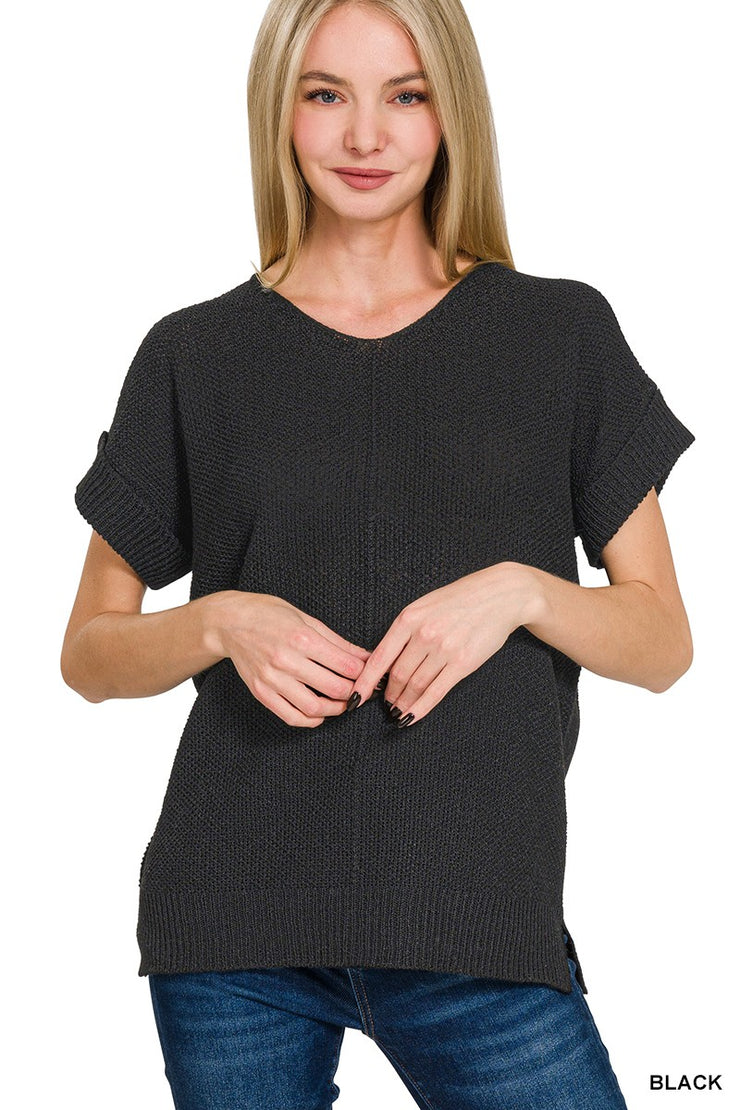 Black Center Seam Sweater