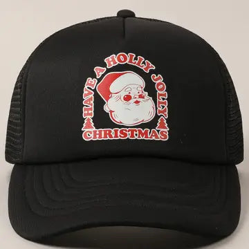 Have a Holly Jolly Christmas Santa Trucker Hat