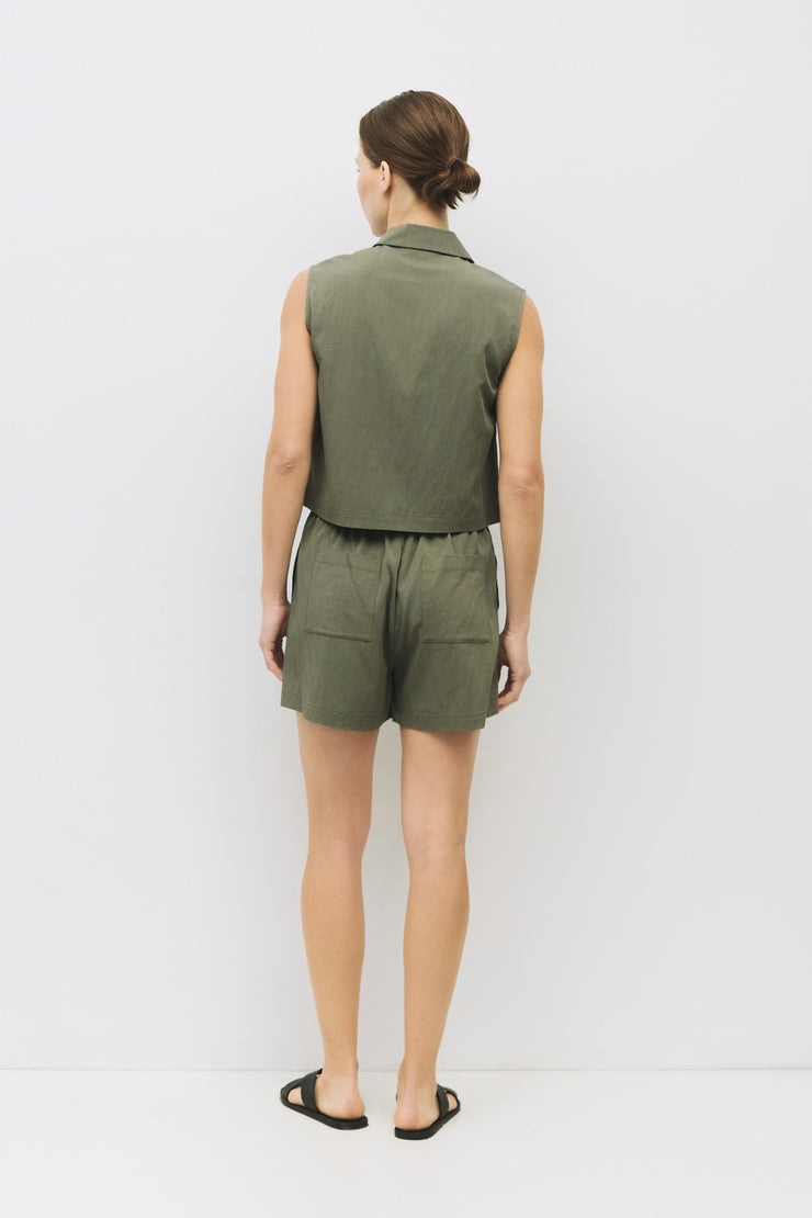 Olive Marion Collared Top
