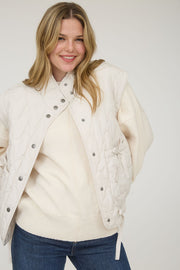 Champagne Quilted Puffer Vest