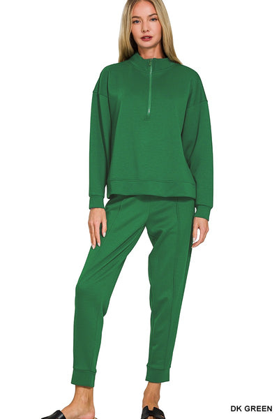 Scuba Sweatshirt & Pants - Dark Green