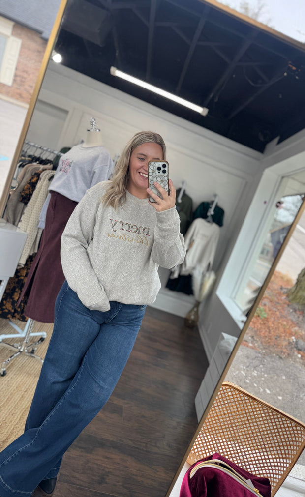 Heather Merry Christmas Sweatshirt