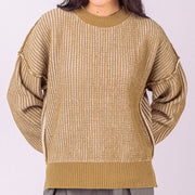 olive two tone sweater