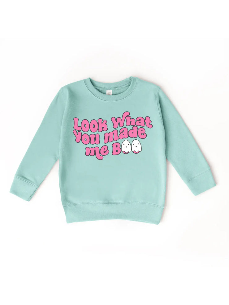 Kids Look What You Made Me Boo Sweatshirt - Kids size 7