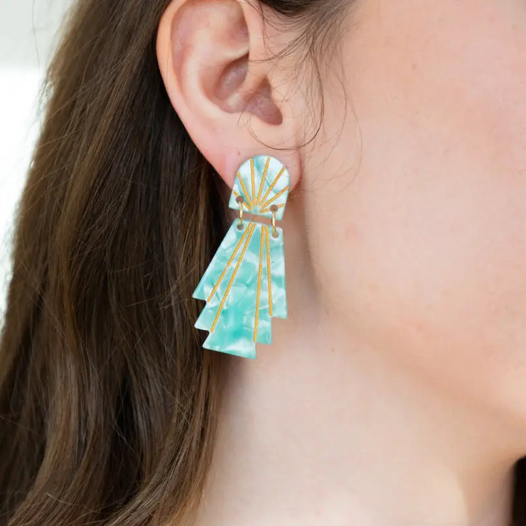 Mint Lucille Earrings