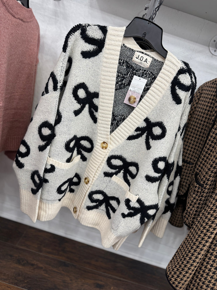 Bow Pattern Cardigan