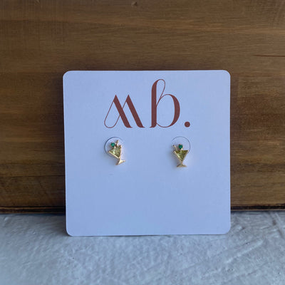 Martini Glass Studs