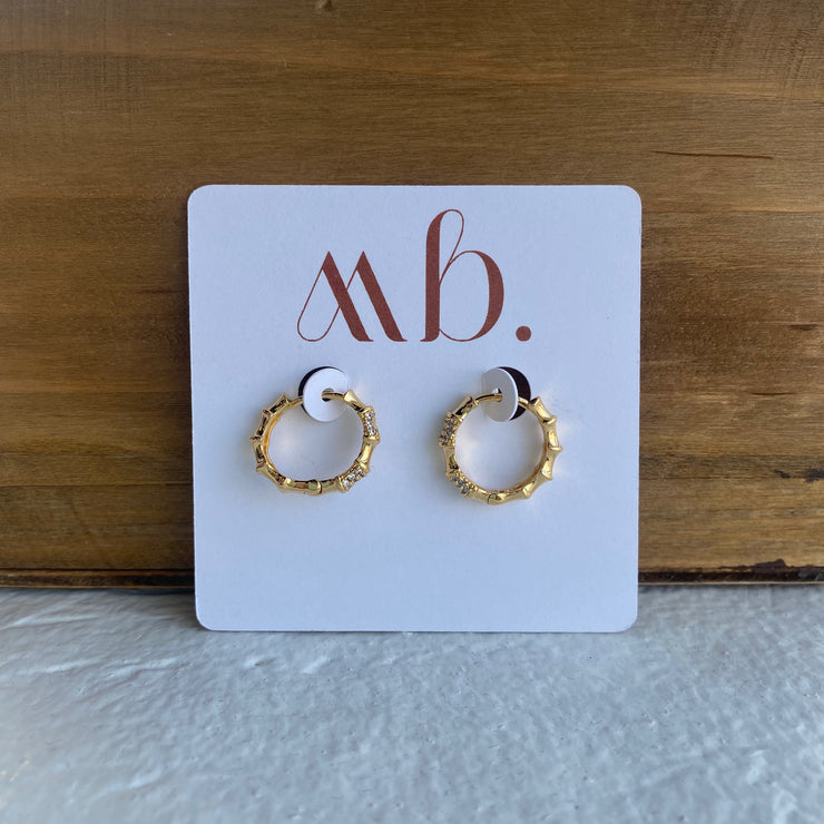 Gold Dipped Bamboo Hoop
