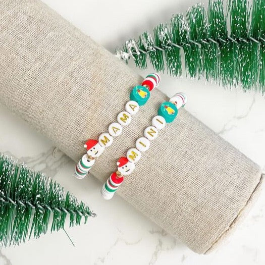 Christmas Mama + Mini Bracelet