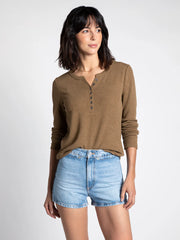 Brown Alex Henley Top