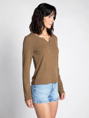Brown Alex Henley Top