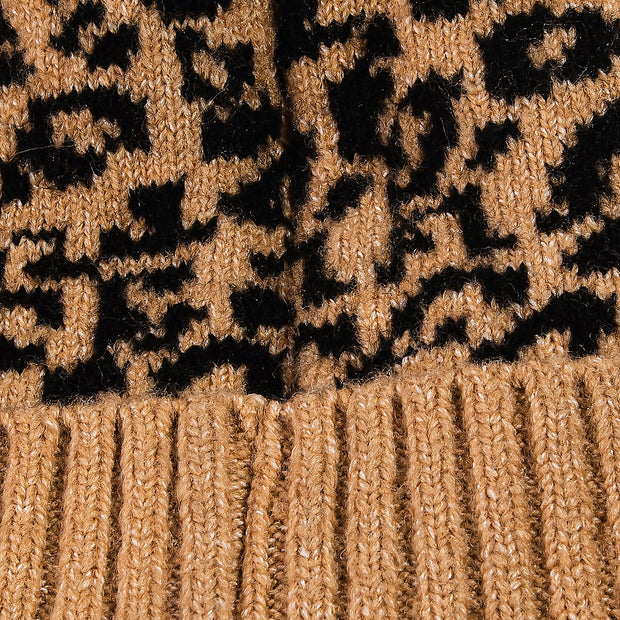 Camel and Black Pattern Hat