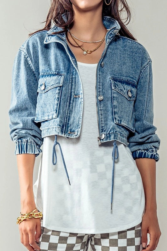 Cropped Denim Jacket