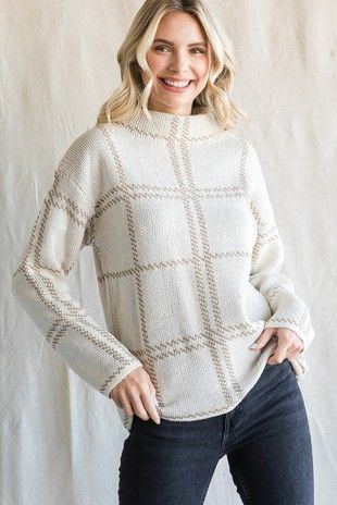 Plaid Sweater Pullover
