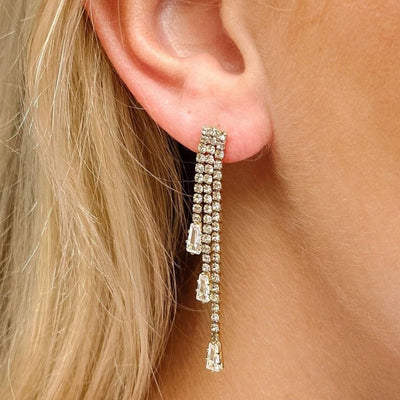 Crystal Drip Earrings