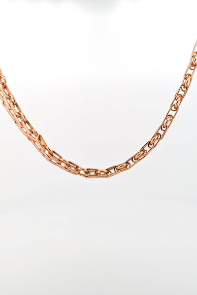 Matte Gold Link Necklace